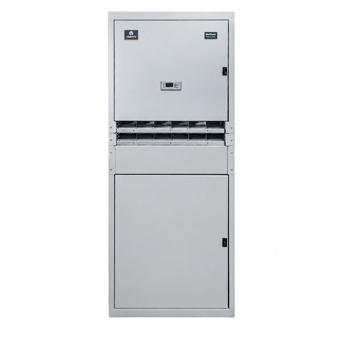 Vertiv NetSure 731 CC2 Indoor Cabinet DC Power System (-48V 600A/900A Telecom Central Office Rack) - Official Front View