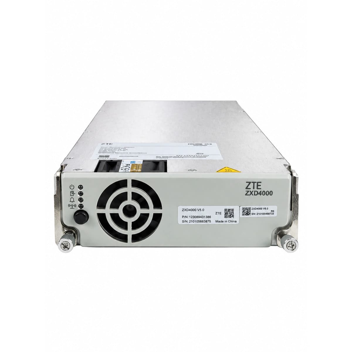 ZTE ZXD4000 (V5.0) High-Power Telecom Switch-Mode Rectifier Module (-48V 80A 4000W Central Office DC Power) - Official Front View