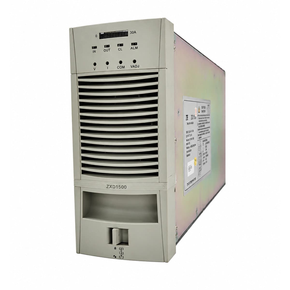 ZTE ZXD1500 (V3.0) Switch-Mode Telecom Rectifier Module (-48V 30A 1740W 80~300VAC Wide Input) - Official Front View