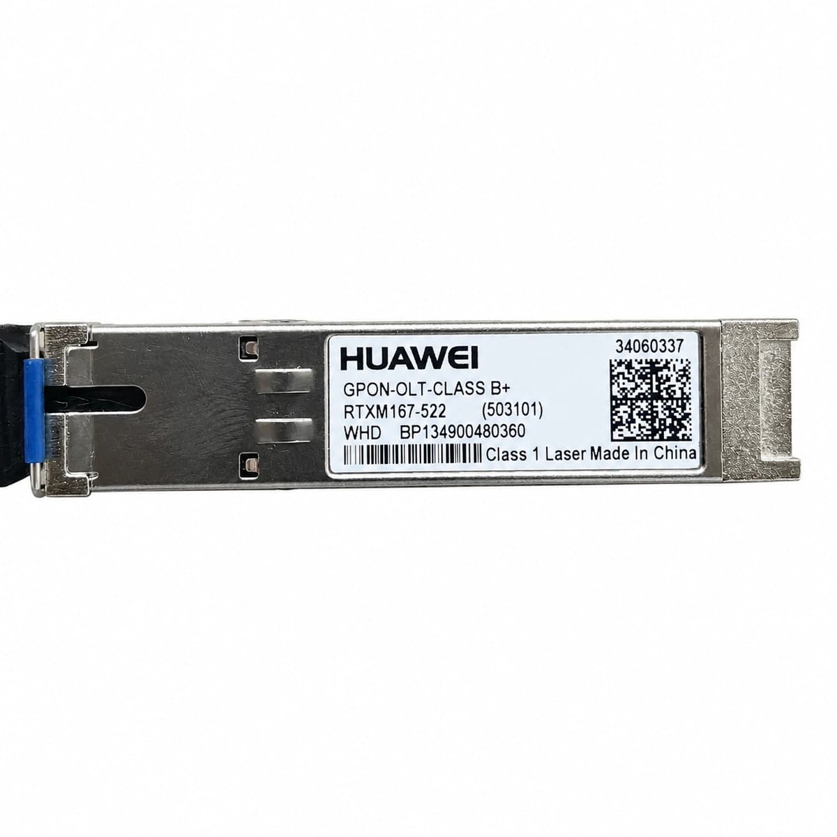 Huawei CLASS-B+ GPON OLT SFP Transceiver Module (1490/1310nm 20km 1:64 Split) - Official Front View