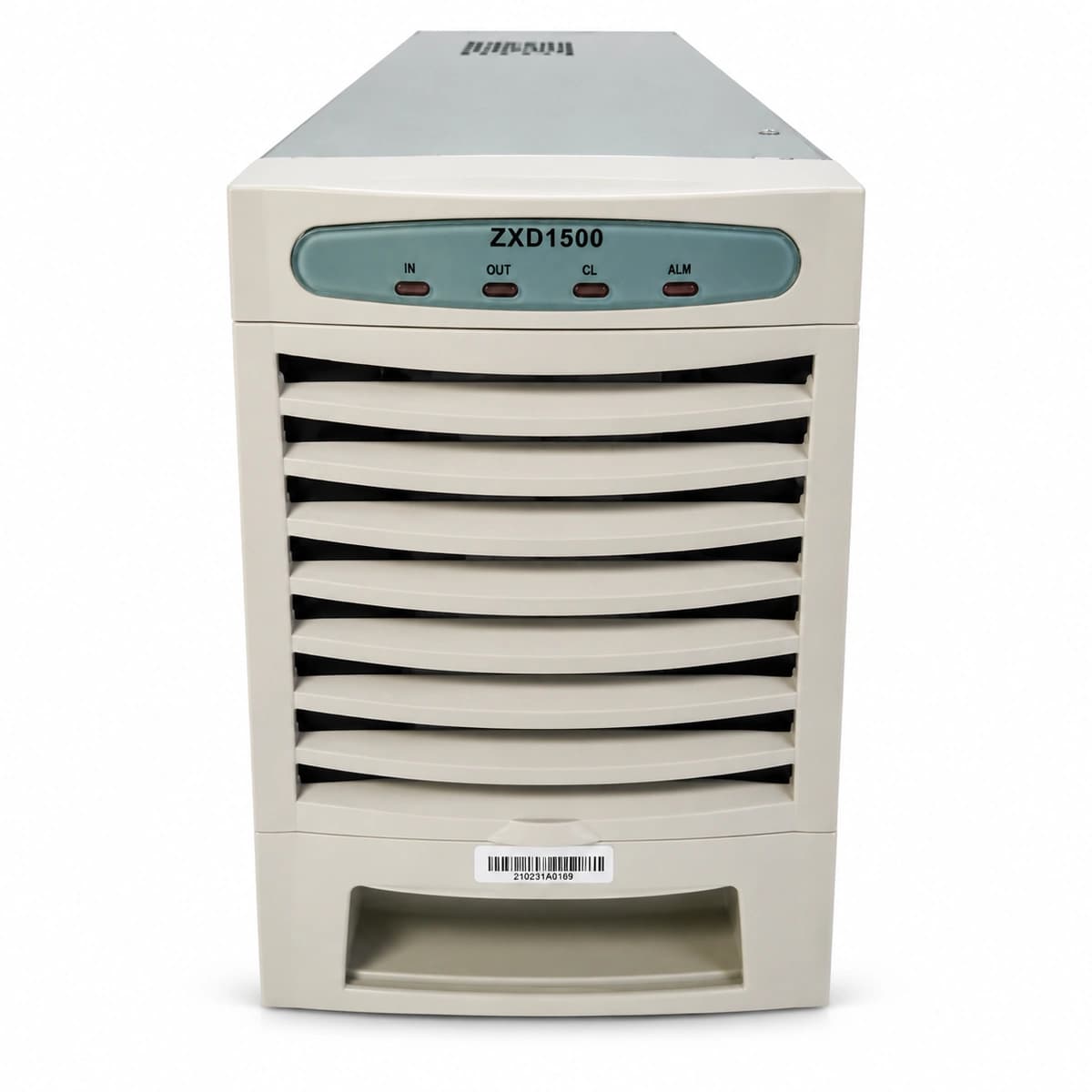 RICEWIND ZTE ZXD1500 (V4.0) Telecom Switching Rectifier Module (-48V 30A 1500W Hot-Swap) - 45-degree isometric view and thermal structure
