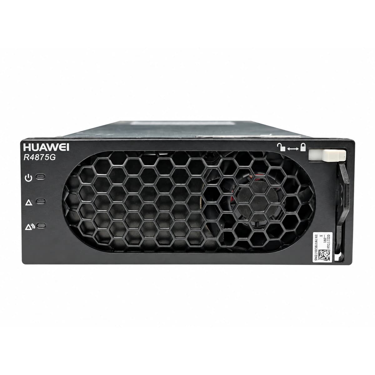 Huawei R4875G5 Ultra-High Efficiency Rectifier Module (48V 75A 4000W 97% Peak) - Isometric 45-Degree Angled View