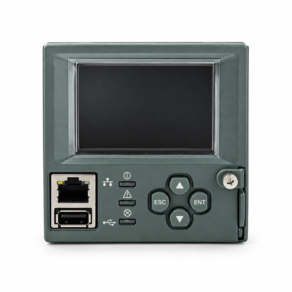 RICEWIND Vertiv M831D Advanced Controller Module (NetSure System 7'' Touchscreen SNMPv3) - Official front overview and front panel