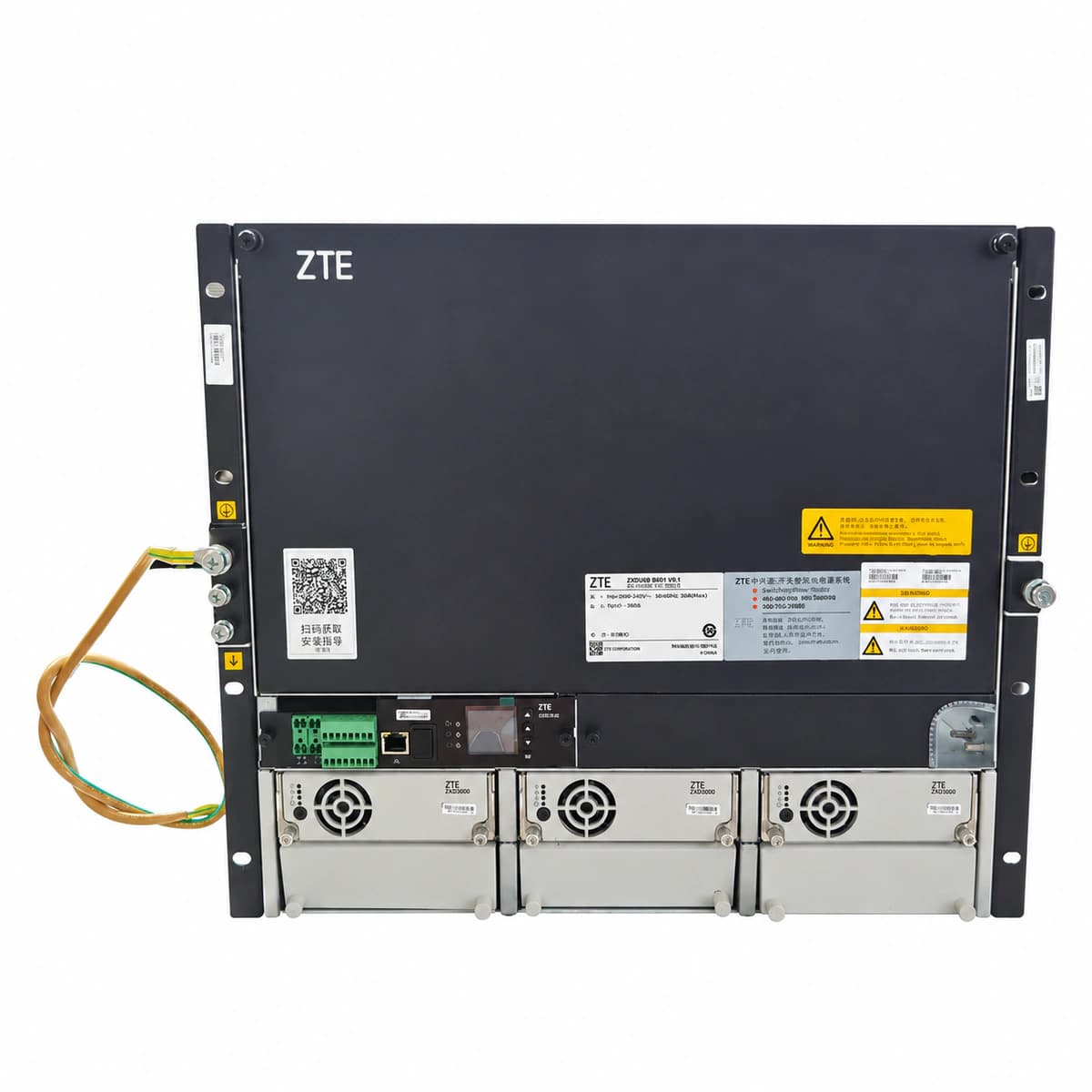 ZTE ZXDU98 B601 (V5.0) Embedded HVDC Power System (240V 60A Subrack) - Official Front View