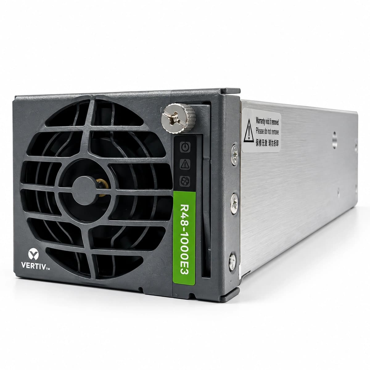 Vertiv R48-1000E3 Pure White Background Hardware Shot 3