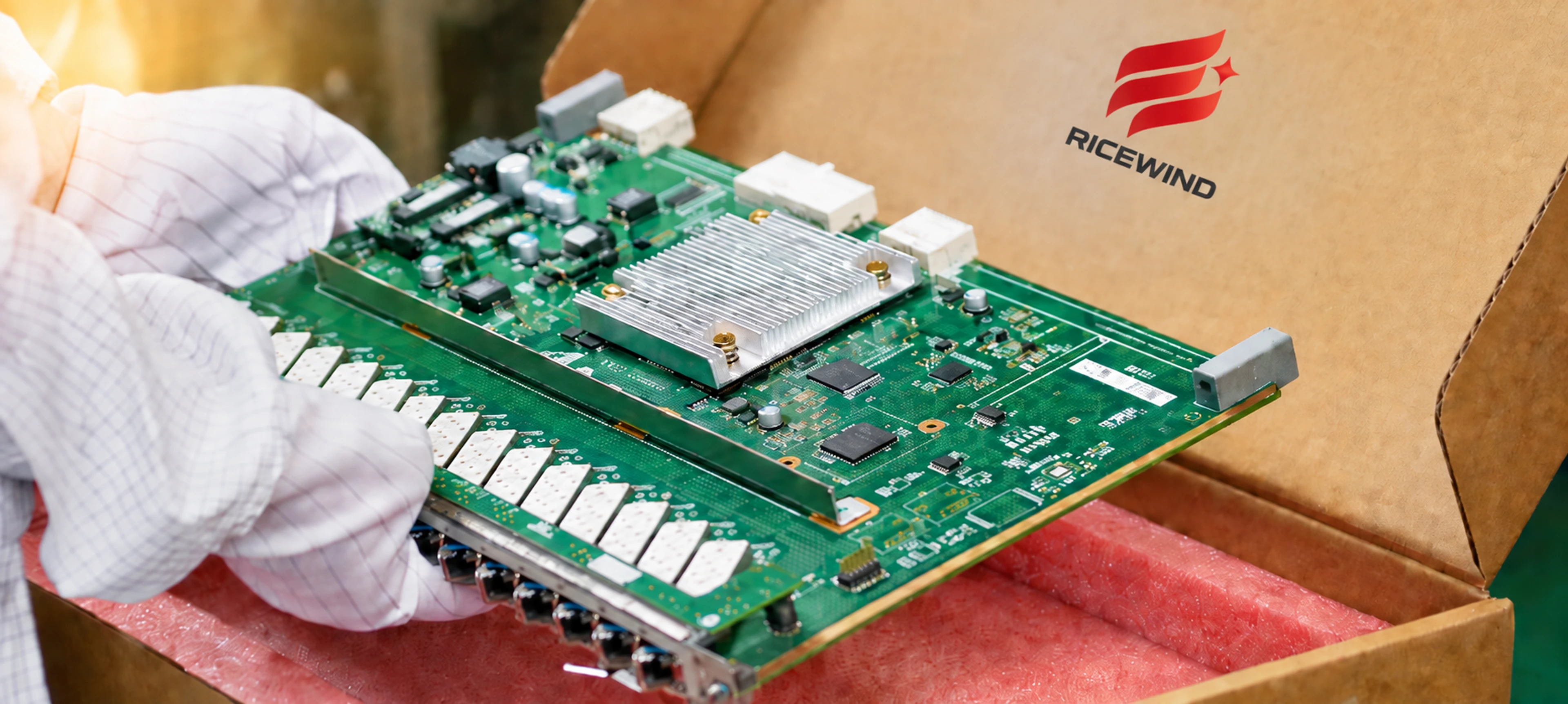 Standardized telecom board packaging and professional delivery workflow